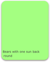 










Bears with one sun back round